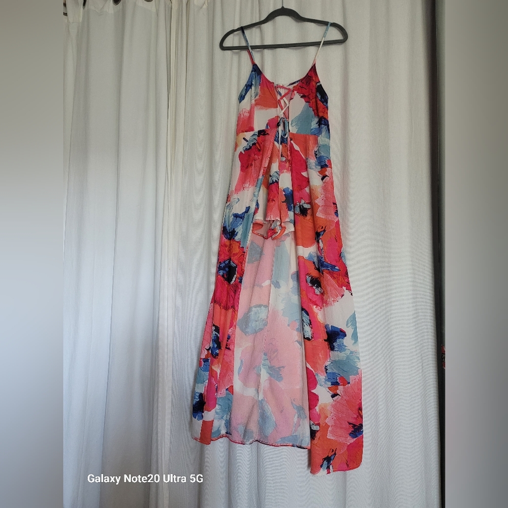 Spaghetti strap long dress